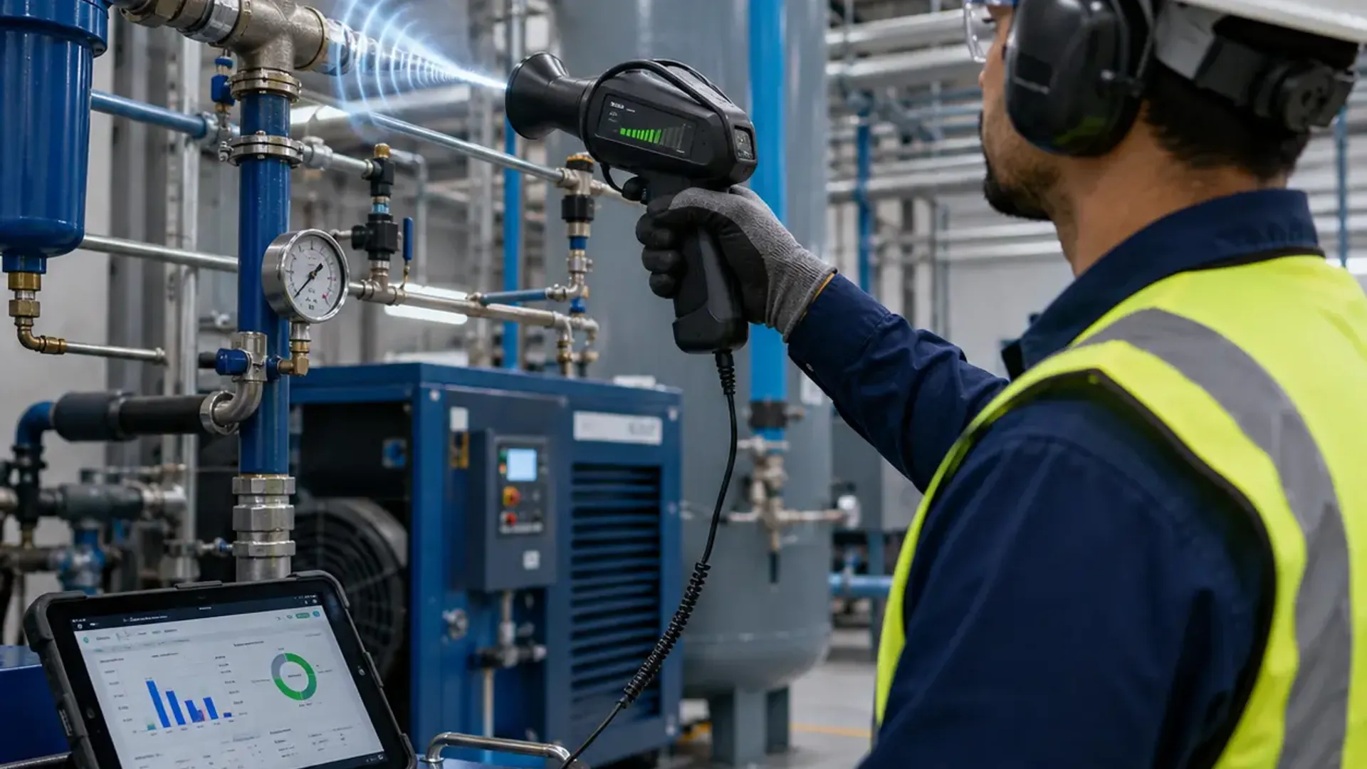 Air Leakage Survey UAE: Compressed Air System Energy Audit