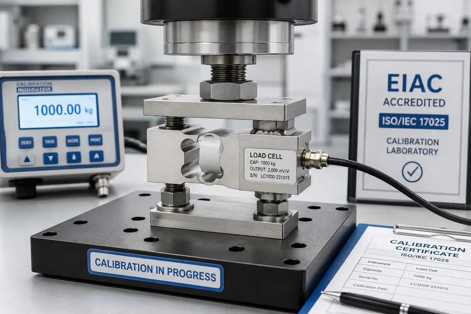 Load Cell Calibration UAE: EIAC Accredited ISO 17025
