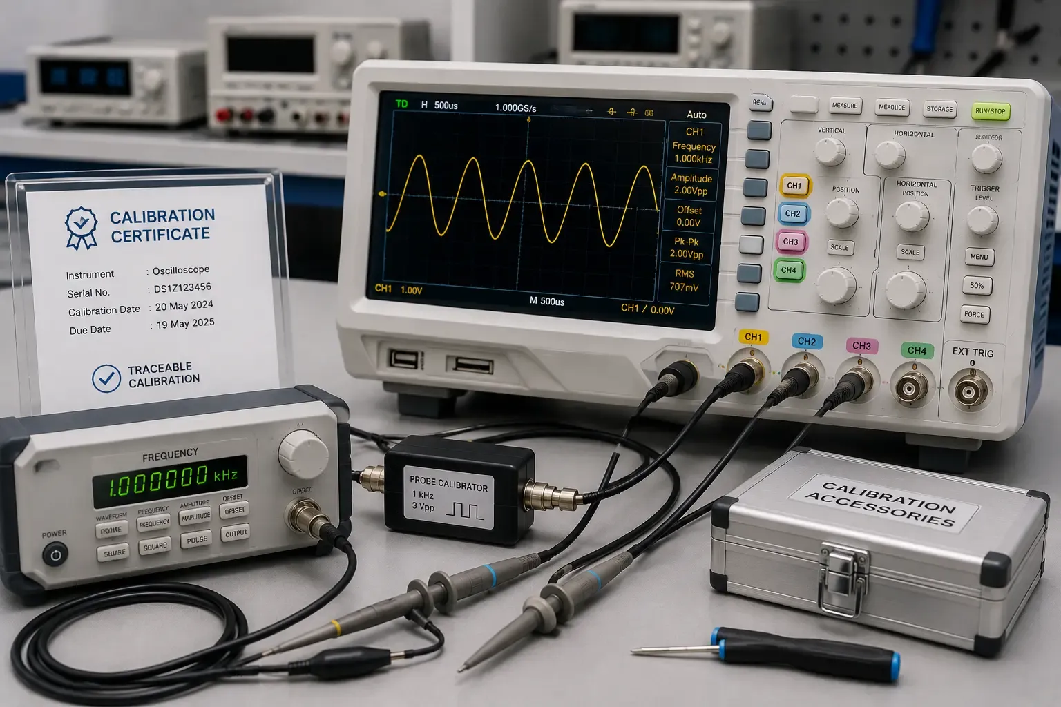 Oscilloscope Calibration Services UAE: Traceable Verification
